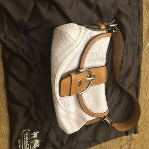 Light purple small coach bag